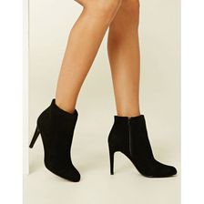 Incaltaminte Femei Forever21 Faux Suede Ankle Booties Black