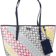 Nine West Ava Tote Chambray Multi/India Ink