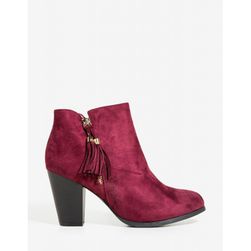 Incaltaminte Femei CheapChic Real Deal Bootie WineBurgundy