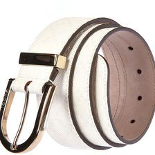 Gucci Leather Belt White