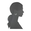 Bijuterii Femei LAUREN Ralph Lauren Luxe Links Medium Knife Edge Hoop Earrings Silver