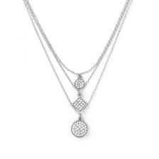 Bijuterii Femei Forever21 Rhinestone Layered Necklace Silver