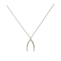 Bijuterii Femei Forever21 Wishbone Pendant Necklace Silver