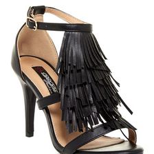 Incaltaminte Femei Elegant Footwear Ximena Fringe Sandal BLACK