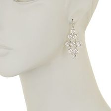 Bijuterii Femei Natasha Accessories Crystal Dangle Earrings SILVER
