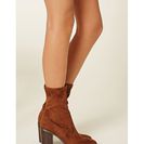 Incaltaminte Femei Forever21 Faux Suede Ankle Booties Brown