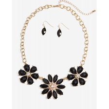 Bijuterii Femei CheapChic Nudy Floral Accent Necklace Black