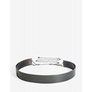 Accesorii Femei CheapChic Medium Metal Bar Belt Hematite