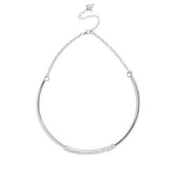Bijuterii Femei GUESS Silver-Tone Glitz Collar Necklace silver