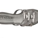 Incaltaminte Femei Italian Shoemakers Andie Wedge Sandal Pewter Metallic