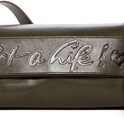 Vivienne Westwood Leather Convertible Shoulder Bag 635-OLIVA