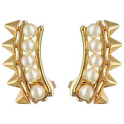 Bijuterii Femei Rebecca Minkoff Pearl Cuff Earrings Gold TonedPearl