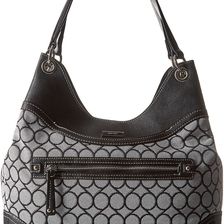 Nine West 9S Jacquard Shoulder Bag Black/White