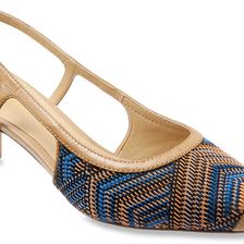 Trotters Kimberly Mustard Navy Multi/Tan