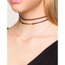 Bijuterii Femei CheapChic Modern Bar 2pc Choker Set Brown