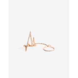 Bijuterii Femei CheapChic To The Point Link Ring Rose Gold