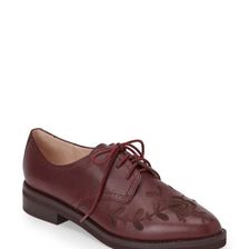 Incaltaminte Femei French Connection Zinfandel Maci Embroidered Oxfords Zinfandel