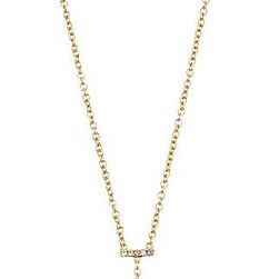 Rebecca Minkoff Acorn Crystal Y Necklace 12K with Crystal