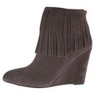 Incaltaminte Femei Chinese Laundry Arctic Fringe Wedge Bootie Grey