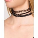 Bijuterii Femei CheapChic Silver Stars 2pc Choker Set Black