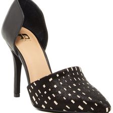 Joe's Jeans Hero Genuine Calf Hair Pump BKWT CLFHR