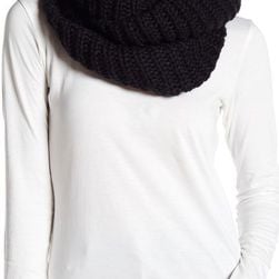 Accesorii Femei Collection Xiix Ribbed Loop Scarf BLACK PAIN