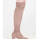Incaltaminte Femei CheapChic Skyline Thigh-high Faux Suede Boots Lttaupe