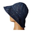 Accesorii Femei LAUREN Ralph Lauren Paper Straw Sunwashed Dockside Cloche ChambrayIndigo