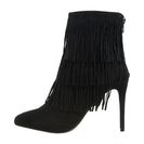 Incaltaminte Femei Steve Madden Flappper Black Suede