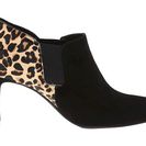 Incaltaminte Femei Cole Haan Maxfield Shootie Black SuedeOcelot Printed Haircalf