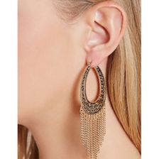 Bijuterii Femei Forever21 Chain Fringe Drop Earrings Antique gold