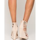 Incaltaminte Femei CheapChic New Heights Wedge Nude