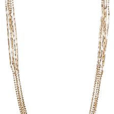 Natasha Accessories Chain Sticks Long Necklace GOLD