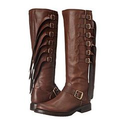 Incaltaminte Femei Frye Veronica Strap Tall Chocolate Tumbled Full Grain