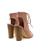 Incaltaminte Femei CheapChic Chic Outlook Lace-up Chunky Heels Mauve