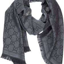 Gucci Scarf Jacquard Grey