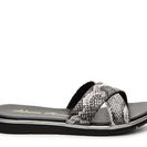 Incaltaminte Femei Athena Alexander Tempo Snake Wedge Sandal BlackGrey