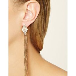 Bijuterii Femei Forever21 Rhinestone Duster Earrings Goldclear