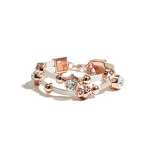 Bijuterii Femei GUESS Rose Gold-Tone and Faux-Leather Friendship Bracelet rose gold