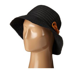 Accesorii Femei San Diego Hat Company RBM5557 Ribbon Sun Hat with Braided Fauxe Suede Snap Closure Black