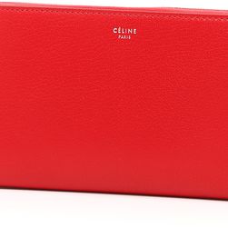 Céline Large Multifunction Zipped Wallet CHILI