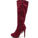 Incaltaminte Femei CheapChic Fringe Out Faux Suede Boots Berry