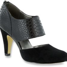 Bella-Vita Neola Black Suede/Croco