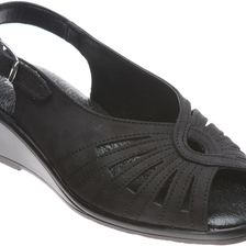 Spring Step Gail Black Nubuck