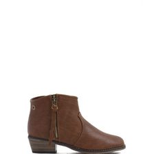 Incaltaminte Femei CheapChic On A Trek Chunky Booties Tan