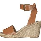 Incaltaminte Femei Soludos Open Toe Wedge Leather Tan