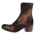 Incaltaminte Femei Frye Felicity Lace Up Bronze Metallic Haircalf