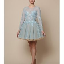 Rochie bleu din tulle, Nicole Enea