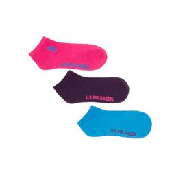 Accesorii Femei US Polo Assn Women\'s 3 Pack Ankle Sock ASSORTED