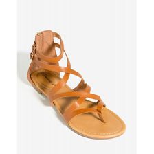 Incaltaminte Femei CheapChic Ruby-65 At Ease Sandal Cognac